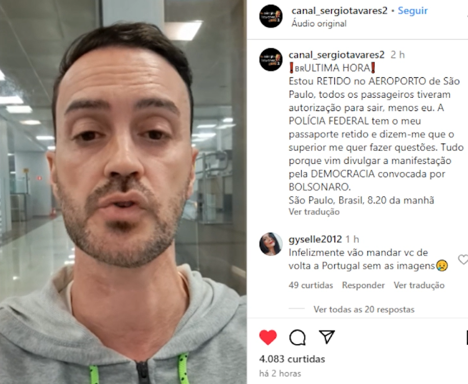 Jornalista Português Sérgio Tavares é Retido pela Polícia Federal em Aeroporto de São Paulo